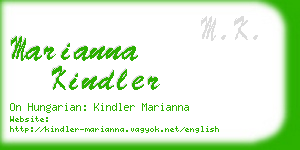 marianna kindler business card